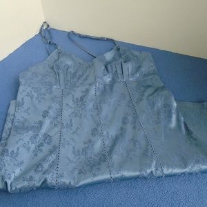 Victoria's Secret Lingerie Tie Night Gown Blue